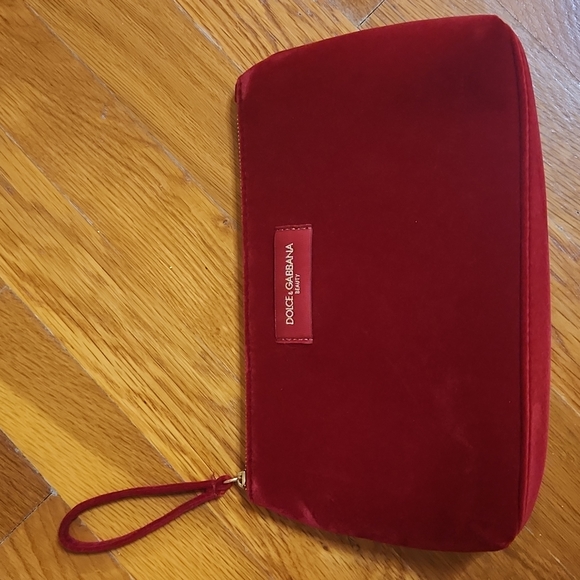 Dolce & Gabbana Beauty Handbags - Dolce & Gabbana Beauty Cosmetic Bag Red Velvet Pouch